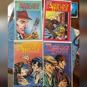 Eternity Comics Sherlock Holmes Series #6, #7, #10, #12 1988-1989 set of 4